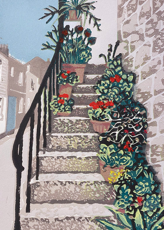 Card - Flowerpots, St Ives