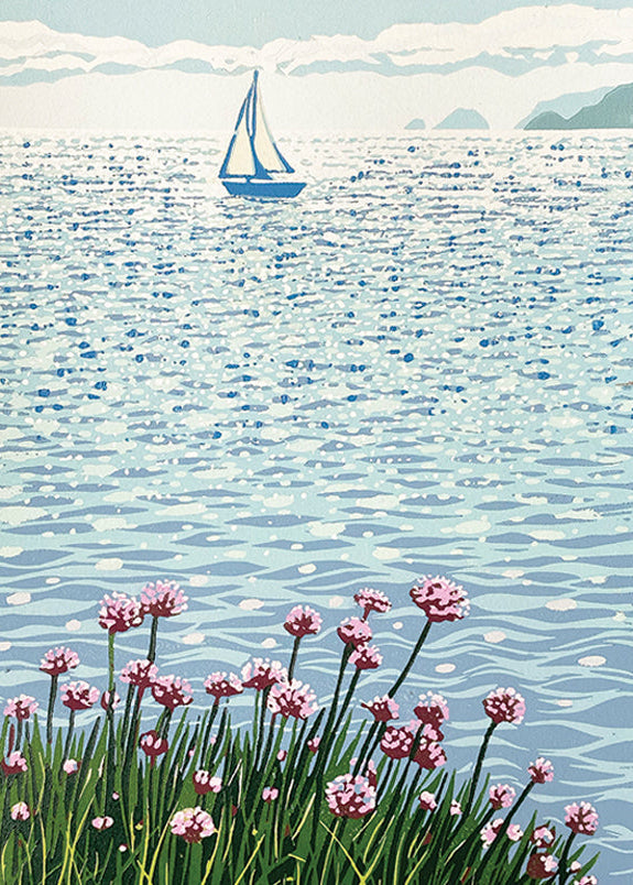 Card - Sea Pinks