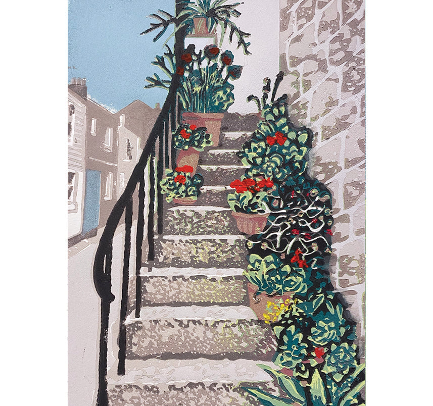 Card - Flowerpots, St Ives