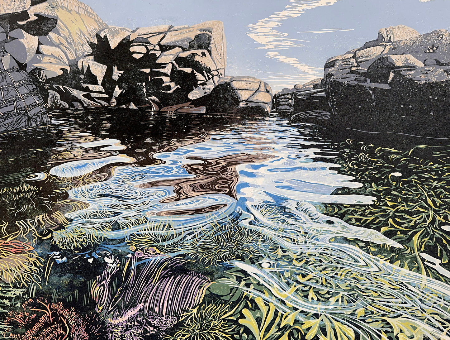 Angela's framed rockpool